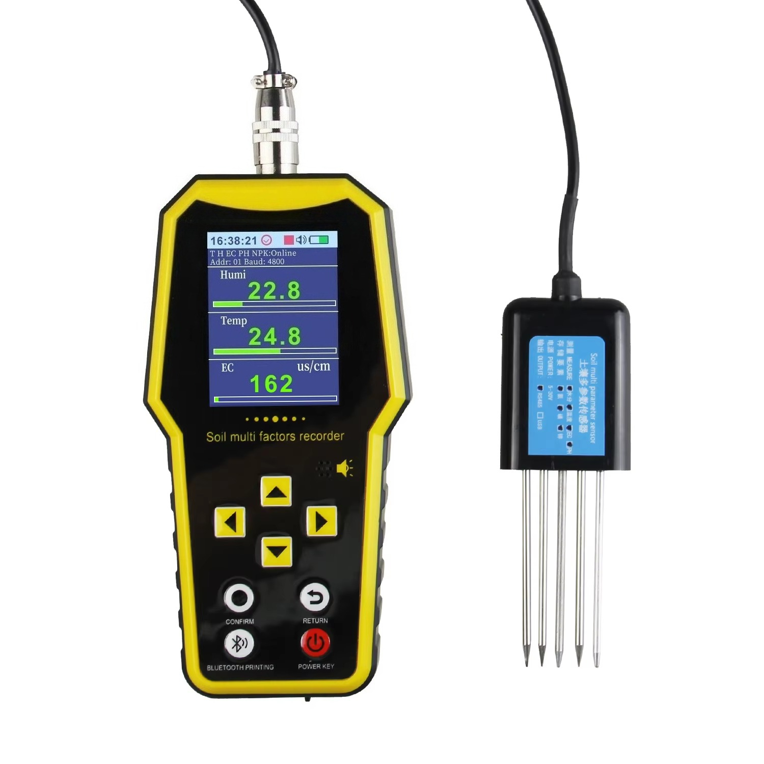 Soil Moisture Sensor - 7 in 1 Portable Soil Moisture