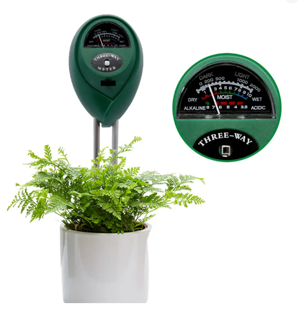 Soil Moisture Sensor - Garden PH Meter Sunlight 3in1 Soil