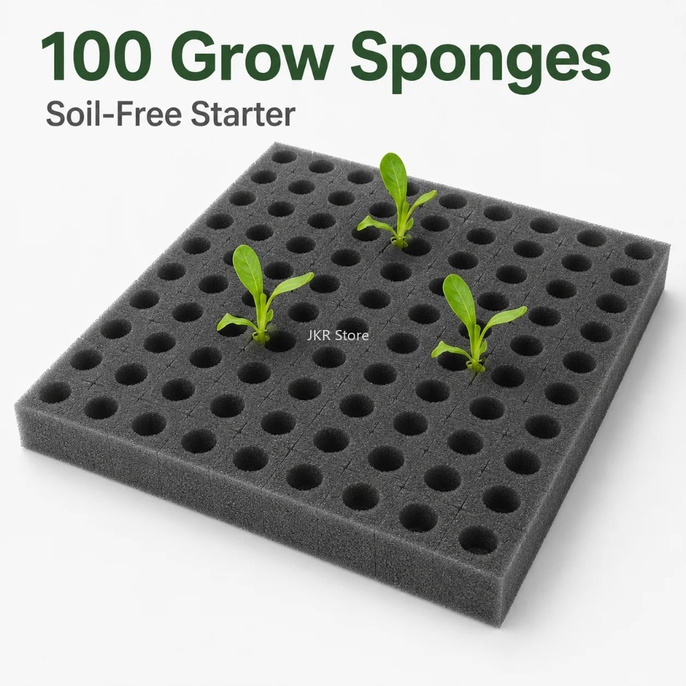 100Pcs Hydroponic Plant Sponge - đánh giá và giá Nursery Plug Tray