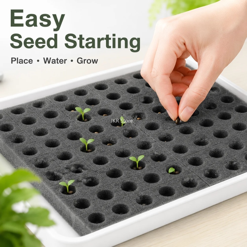 100Pcs Hydroponic Plant Sponge - đánh giá và giá Nursery Plug Tray