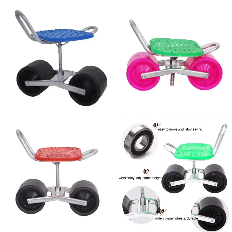 Adjustable Height Rolling Stoo - đánh giá và giá Agriculture Farming Work